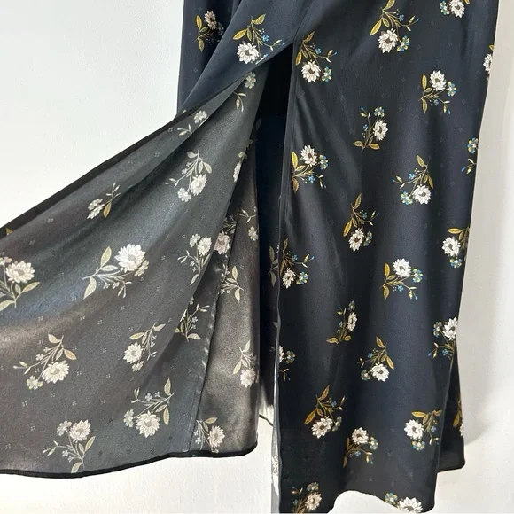 NEW Veronica Beard Wixson Silk Blend Floral Midi Dress Asymmetrical Hem - Picture 6 of 12
